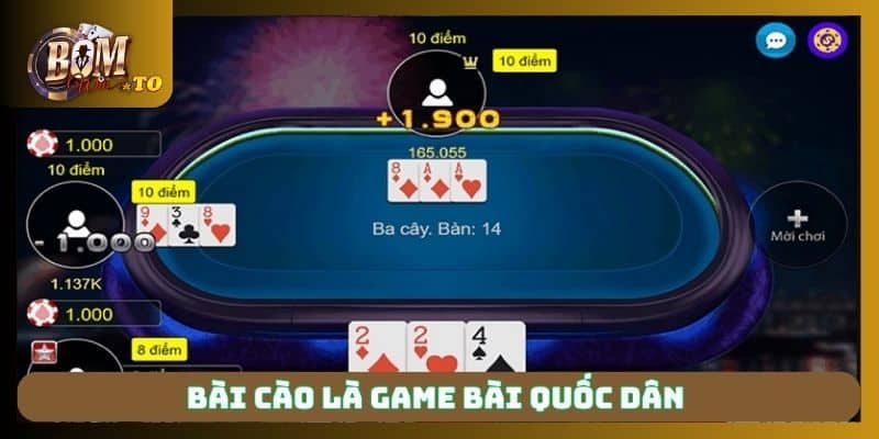 Bài cào là game bài quốc dân