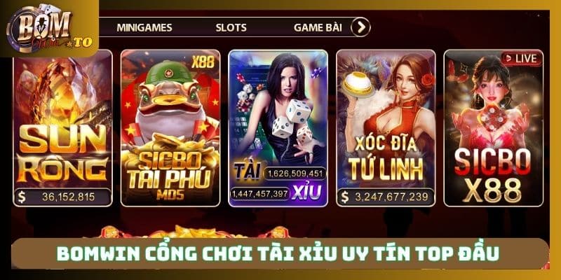 Bomwin cổng chơi tài xỉu uy tín top đầu